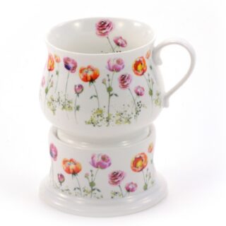 Becher auf Stövchen "Sommergarten"