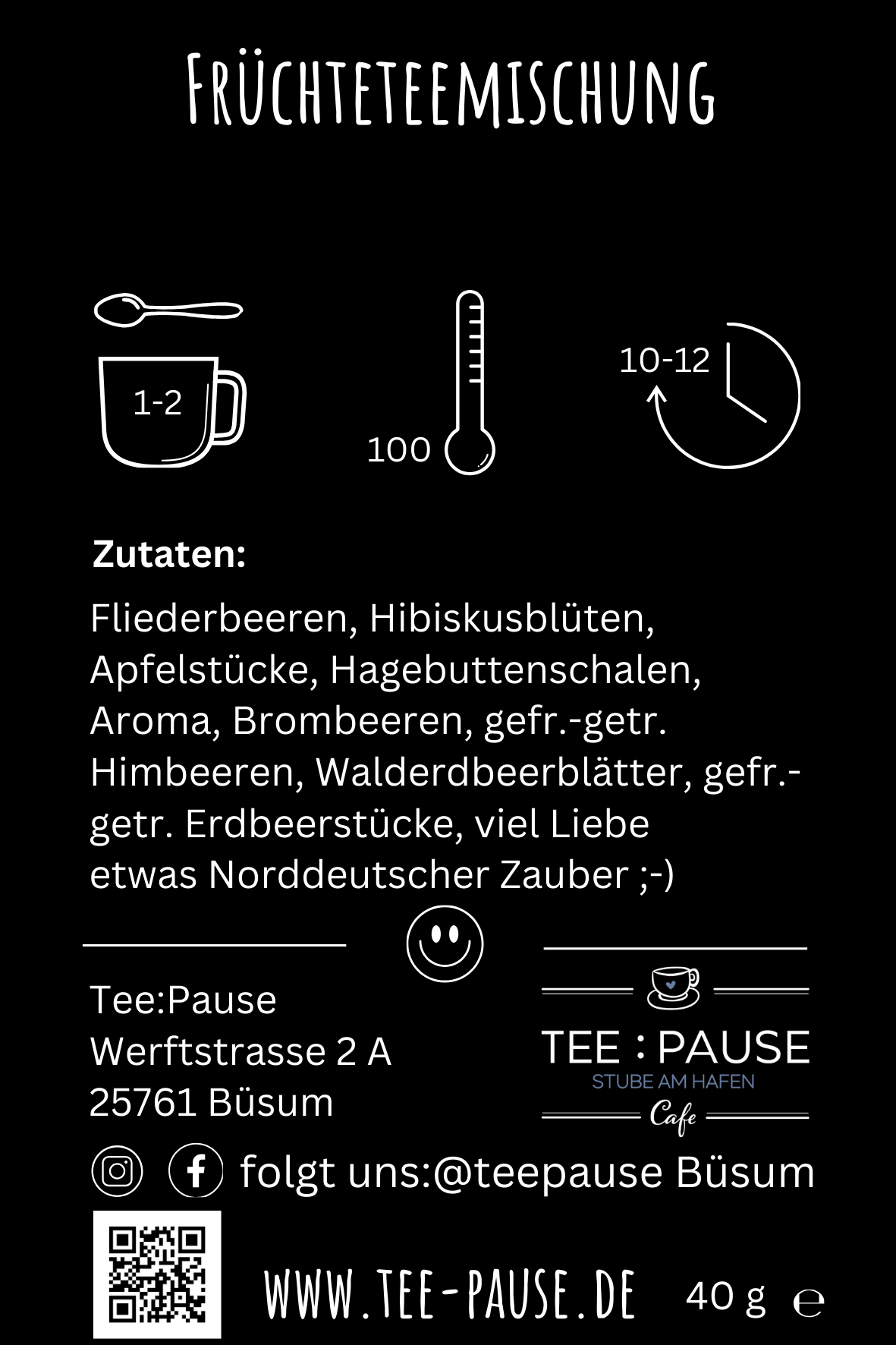 SPRÜCHE TEE; EINER VON UNS BEIDEN Ist KLÜGER ALS DU 40 g TEEPAUSE BÜSUM