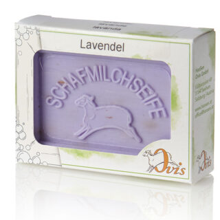 Ovis-Seife Eckig verp. Lavendel 8,5x6 cm 100 g