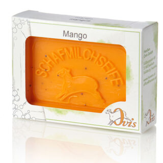 Ovis-Seife Eckig verp. Mango 8,5x6 cm 100 g